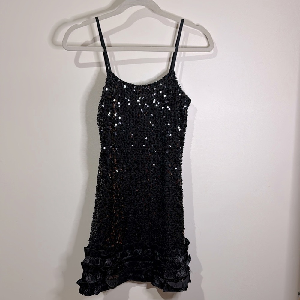 Black sequin dress